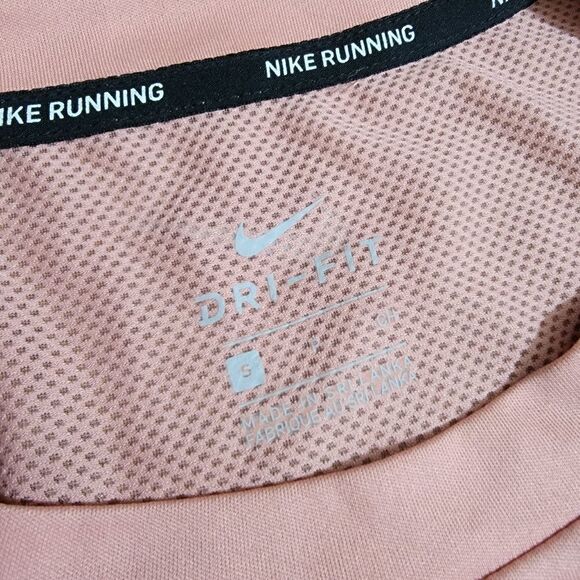 Nike Running Tank Top Dri-Fit Mesh Rose Gold Women's Size Small S See Through - Picture 2 of 5